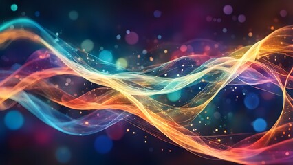 A blue background with many small dots that look like stars