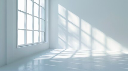 Obraz premium Window light in the room background illustration generated by ai