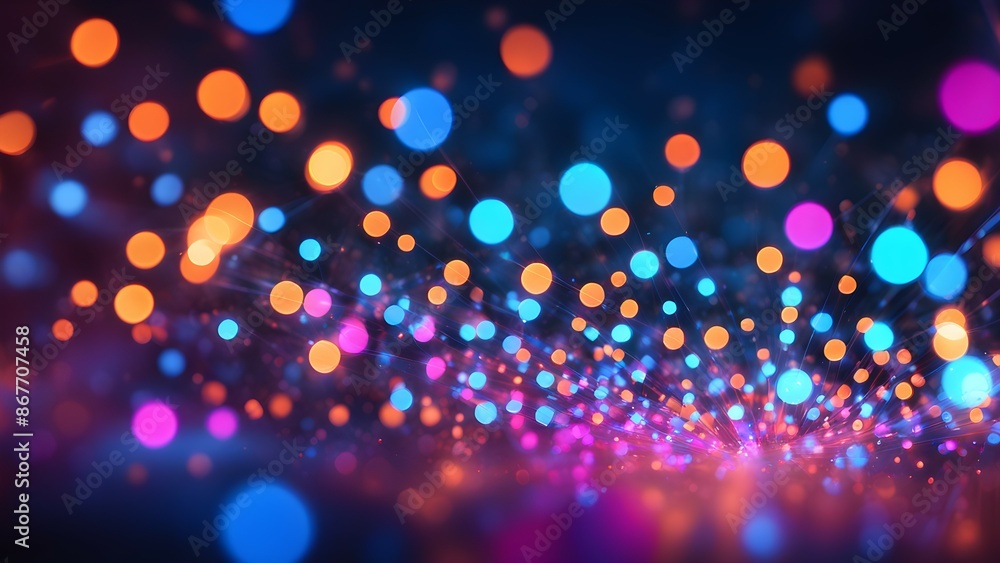 Aufkleber a colorful, abstract image with a rainbow-like pattern