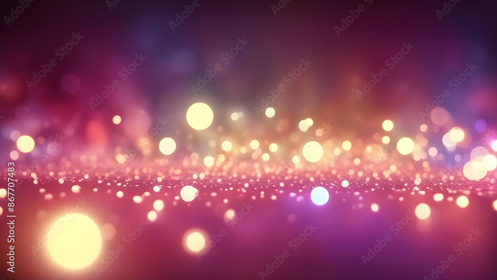 Poster a colorful, abstract image with a rainbow-like pattern