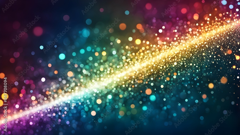 Aufkleber a colorful, abstract image with a rainbow-like pattern