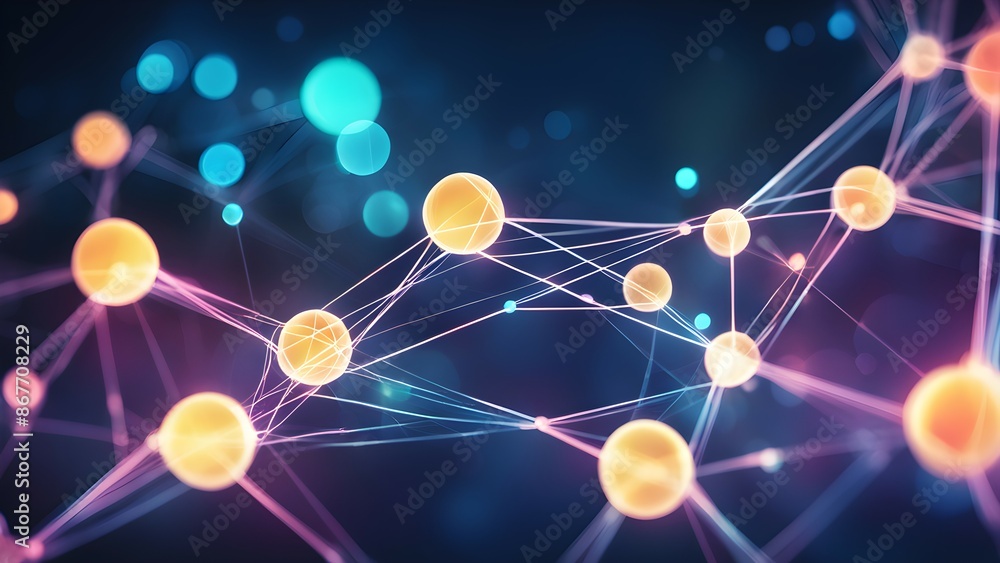 Aufkleber a colorful, abstract image with a rainbow-like pattern