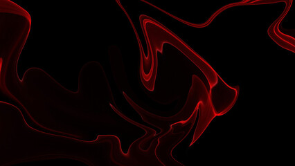 4K Abstract red gas or smoke clouds are on a dark background. Use this graphic of an abstract background as a backdrop.
