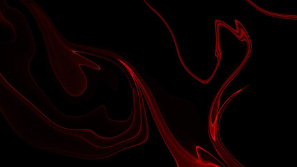 4K Abstract red gas or smoke clouds are on a dark background. Use this graphic of an abstract background as a backdrop.
