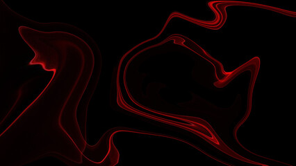 4K Abstract red gas or smoke clouds are on a dark background. Use this graphic of an abstract background as a backdrop.  © Syuhuud