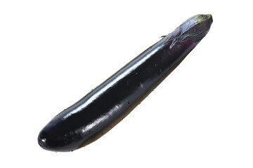 長茄子1本 切り抜き