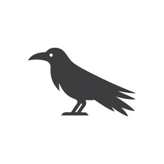 Obraz premium Crow Bird Silhouette or crow bird outline