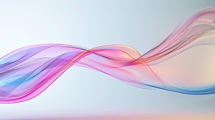 Abstract colorful waves on dark background.