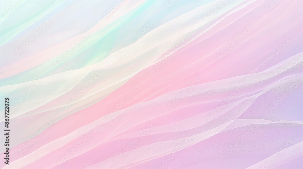 Poster a holographic gradient that blends pastel colors, creating a soft and dreamy effect. the image trans