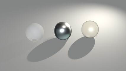 Sphere material, clear glass, stainless steel, Abstract silver 3d balls and metallic texture effect, Object sphere material metal, silver, clear glass, Material balls decoration