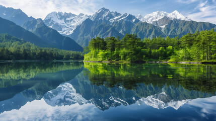 Fototapeta premium reflection in the lake