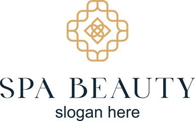 Opulent Serenity Spa & Beauty vector logo illustration