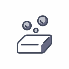 soap foam bubble wash icon