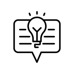 Suggestion Icon Set Idea and Feedback Illustrations for Communication and Business