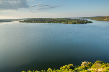 Photo of the Dniester river in the Republic of Moldova, the most important and large water space in Moldova