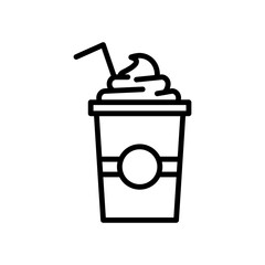 Frappe Icon Set Iced Coffee Beverage Illustrations for Culinary and Cafe Projects