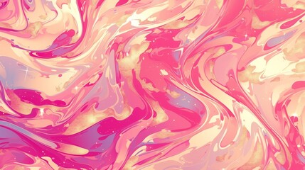 Fototapeta premium Abstract pink marble texture pattern background with gold glitter.