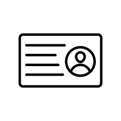 Identification Card Icon Set Personal ID Illustrations for Security and Verification