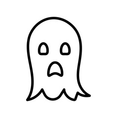 Obraz premium Scary Ghost Icon Set Spooky Illustrations for Halloween and Horror Themes