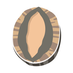 かわいい鮑のイラスト