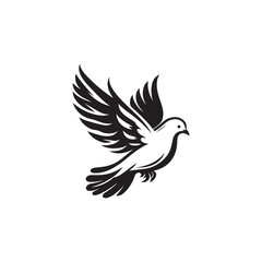 Obraz premium Flying dove Vector illustration