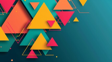 Abstract background of triangle shapes. Geometric texture creates a futuristic pattern.