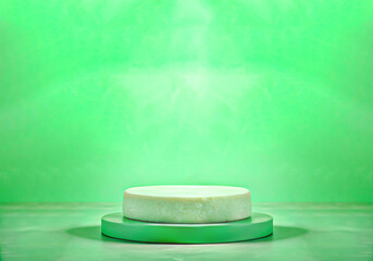 Display podium, marble stone, For products, promotions and advertising. Natural background