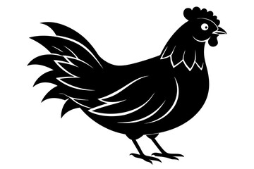 Rooster and chicken, Hen vector illustration, chicken silhouette, Hen silhouette isolated vector Illustration, png, Chicken icon