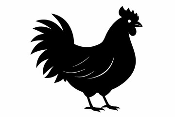 Rooster and chicken, Hen vector illustration, chicken silhouette, Hen silhouette isolated vector Illustration, png, Chicken icon