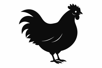 Rooster and chicken, Hen vector illustration, chicken silhouette, Hen silhouette isolated vector Illustration, png, Chicken icon