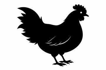 Rooster and chicken, Hen vector illustration, chicken silhouette, Hen silhouette isolated vector Illustration, png, Chicken icon