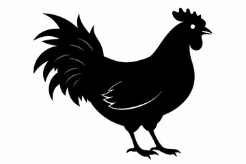 Rooster and chicken, Hen vector illustration, chicken silhouette, Hen silhouette isolated vector Illustration, png, Chicken icon