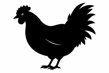 Rooster and chicken, Hen vector illustration, chicken silhouette, Hen silhouette isolated vector Illustration, png, Chicken icon