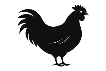 Rooster and chicken, Hen vector illustration, chicken silhouette, Hen silhouette isolated vector Illustration, png, Chicken icon