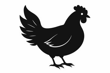 Rooster and chicken, Hen vector illustration, chicken silhouette, Hen silhouette isolated vector Illustration, png, Chicken icon