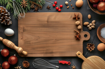 A Culinary Canvas A Wooden Kitchen Board Awaits Your Creative Touch