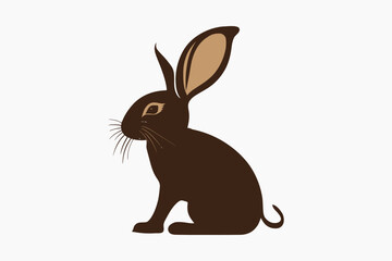 Fototapeta premium rabbit art of a vector silhouette