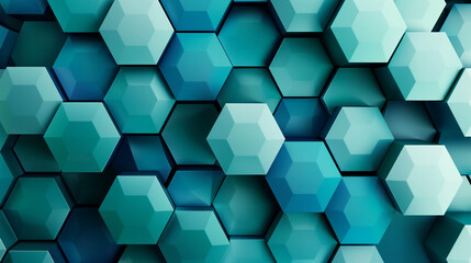 Obraz premium colorful hexagon concept as background 
