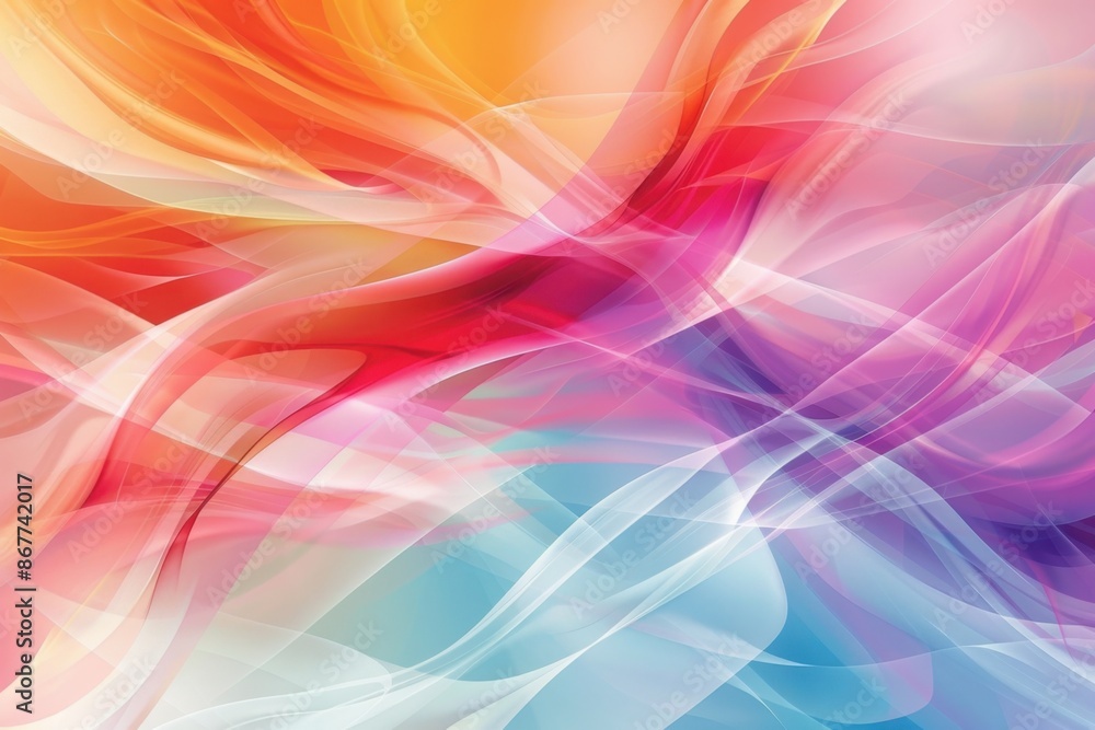 Poster abstract vector design with colorful background for modern art