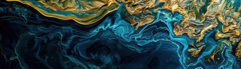 The intriguing patterns of continents shifting in a watery landscape