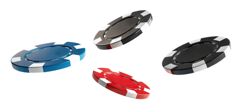 Floating casino chips cut out - Powered by Adobe