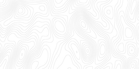 Abstract background wavy topographic line map. Contour geography map grid abstract backdrop. Seamless pattern and banner design. Modern and dynamic feel to topographic mapping vector illustration.	