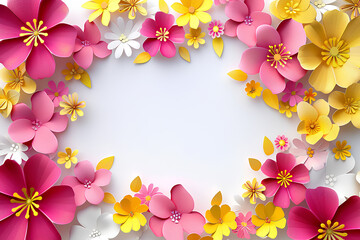 frangipani flowers frame