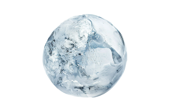 Encased Methane Bubble isolated on transparent background