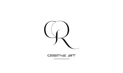 GR, RG, G, R abstract letters logo monogram