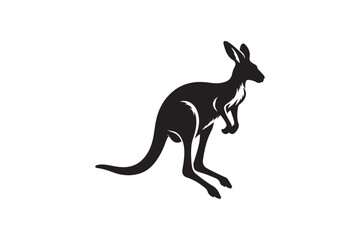 Kangaroo  Silhouette vector Illustration 1.eps
