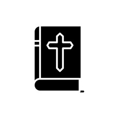 Fototapeta premium bible glyph icon