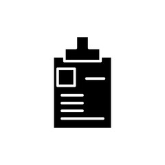 clipboard glyph icon