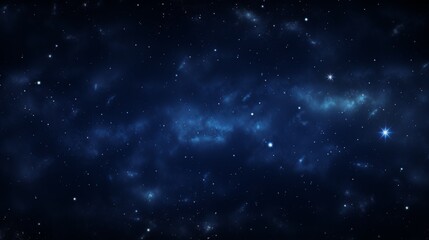 Naklejka premium A deep space view with a black background filled with scattered stars, highlighting the mystery and enormity of the universe, depicted in a classic and timeless artistic manner.