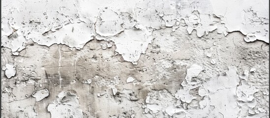 Textures of White Polish Mortar on Cement Wall Background